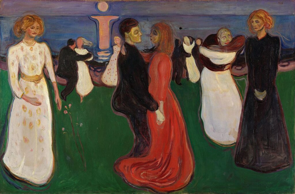 "La danza della vita" In quest’opera è evidente la gelosia e la delusione del pittore norvegese nei confronti di Milly.