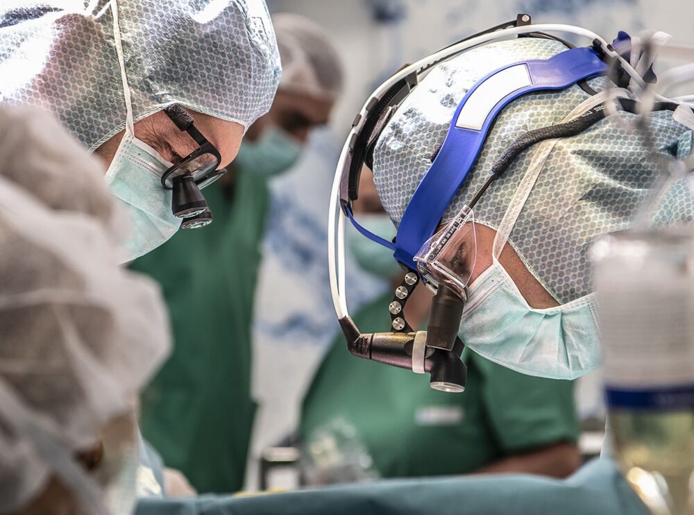 Sala operatoria per i trapianti . Photo da Ufficio Stampa dell'Ospedale Pediatrico del Bambino Gesù